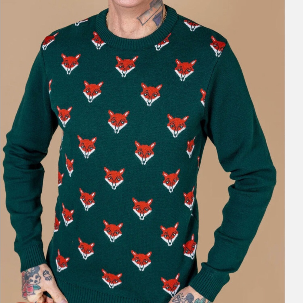 Fox Print Sweater